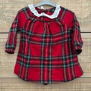 Red plaid Christmas dress